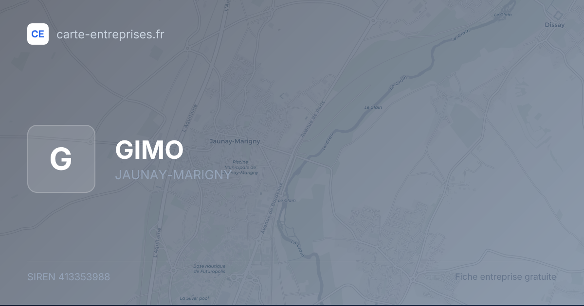 GIMO — 413353988 — fiche entreprise