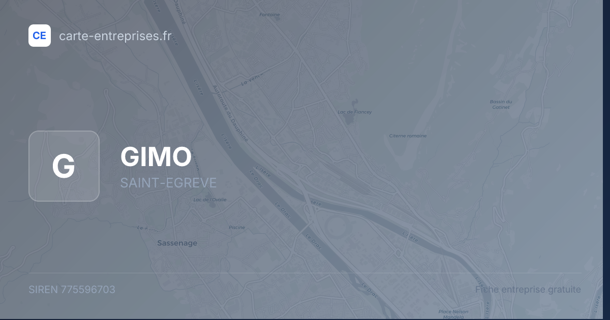 GIMO — 775596703 — fiche entreprise
