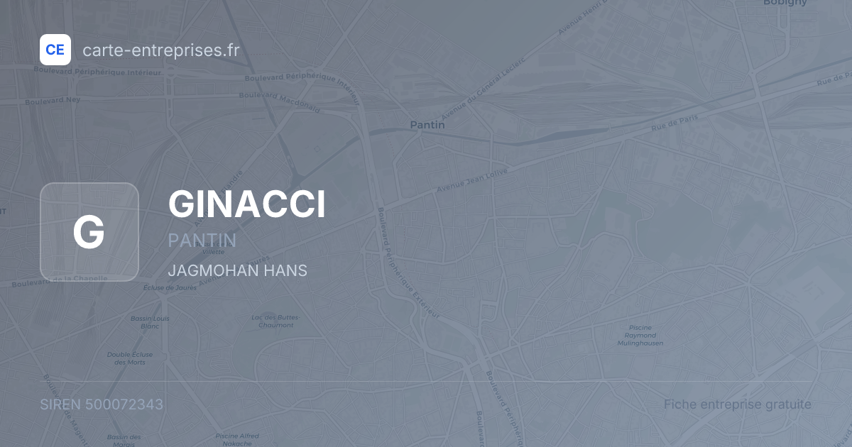 GINACCI — 500072343 — fiche entreprise