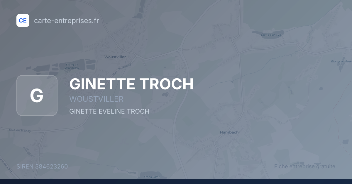 GINETTE TROCH — 384623260 — fiche entreprise