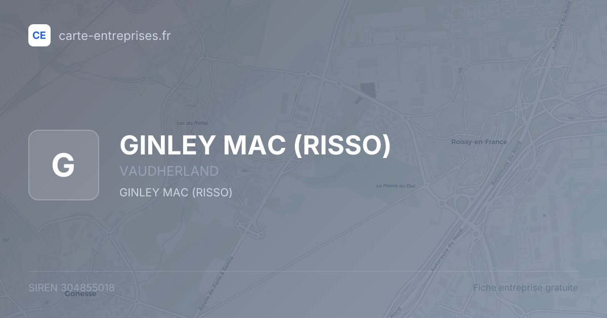 GINLEY MAC (RISSO) — 304855018 — fiche entreprise