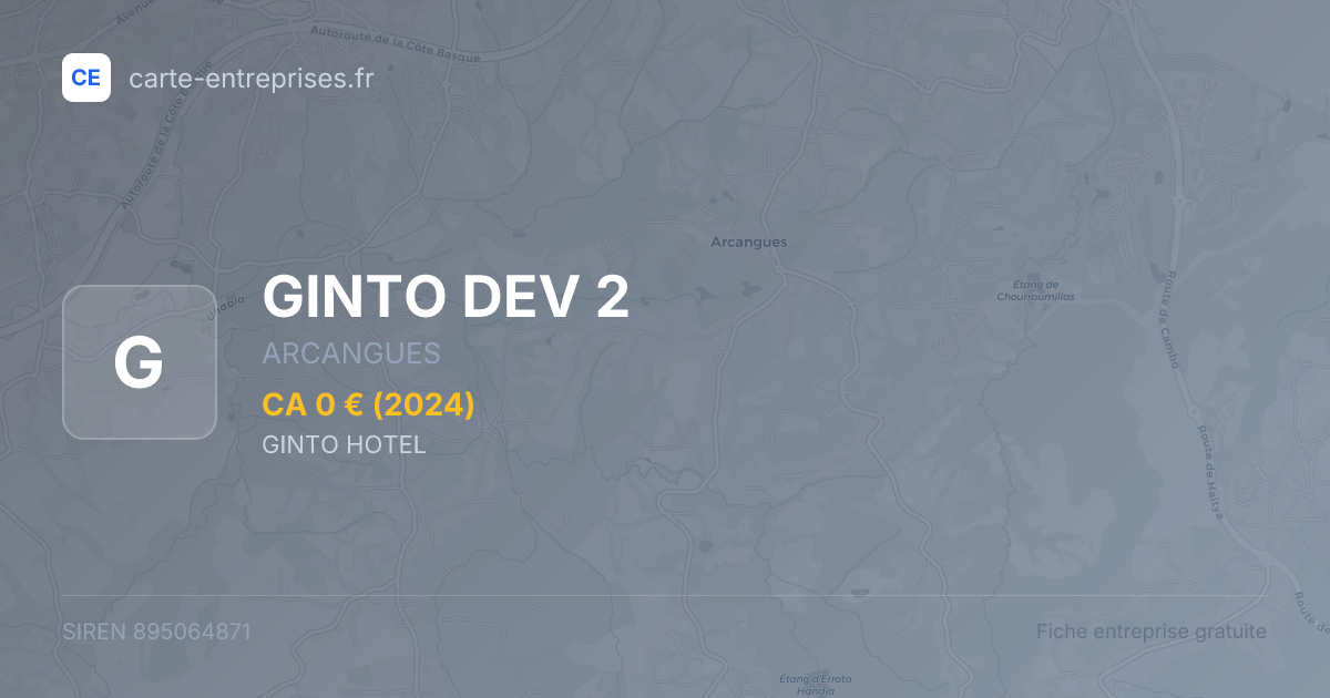 GINTO DEV 2 — 895064871 — fiche entreprise