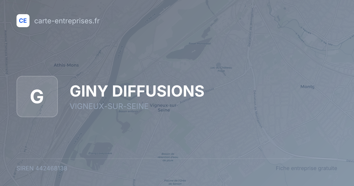 GINY DIFFUSIONS — 442468138 — fiche entreprise