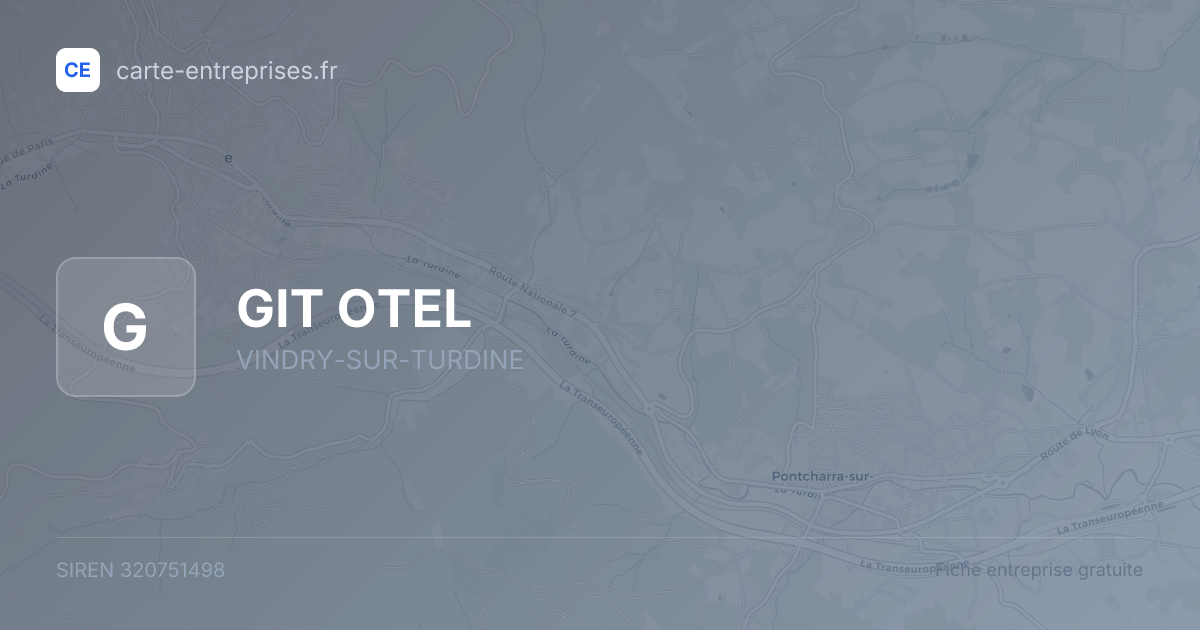 GIT OTEL — 320751498 — fiche entreprise