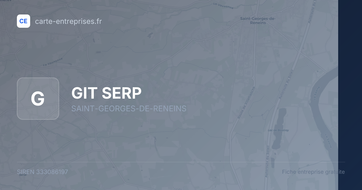GIT  SERP — 333086197 — fiche entreprise