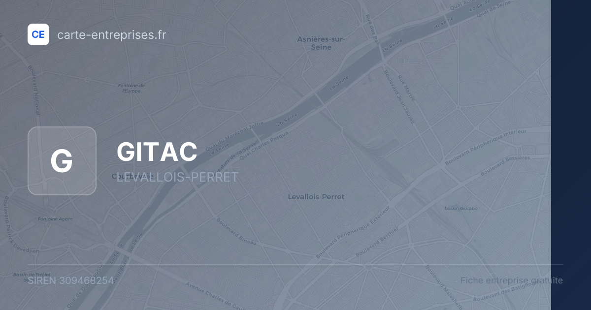 GITAC — 309468254 — fiche entreprise