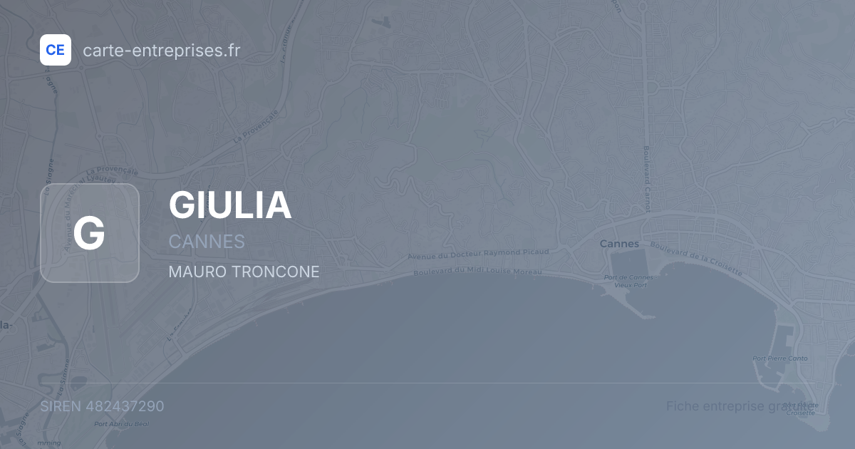 GIULIA — 482437290 — fiche entreprise