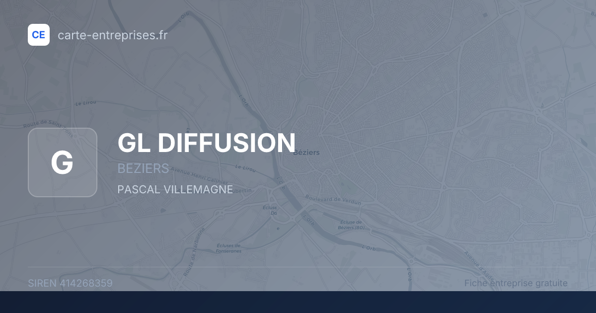 GL DIFFUSION — 414268359 — fiche entreprise