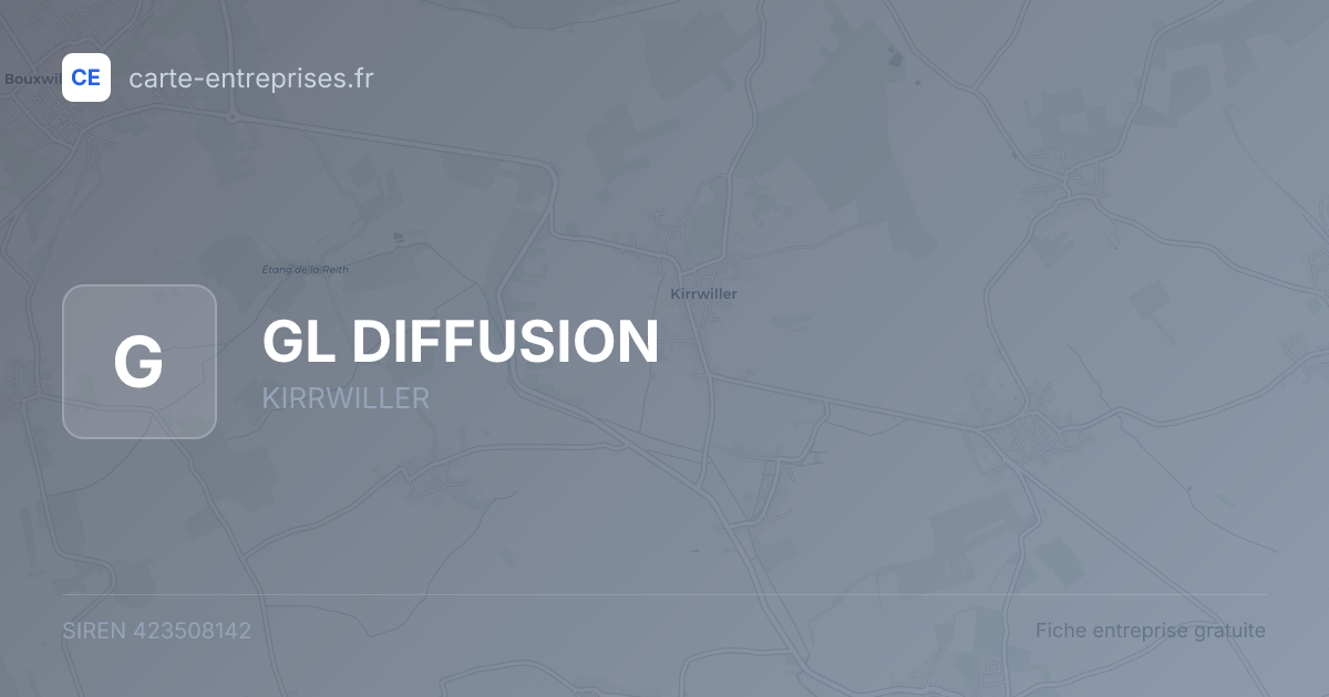 GL DIFFUSION — 423508142 — fiche entreprise