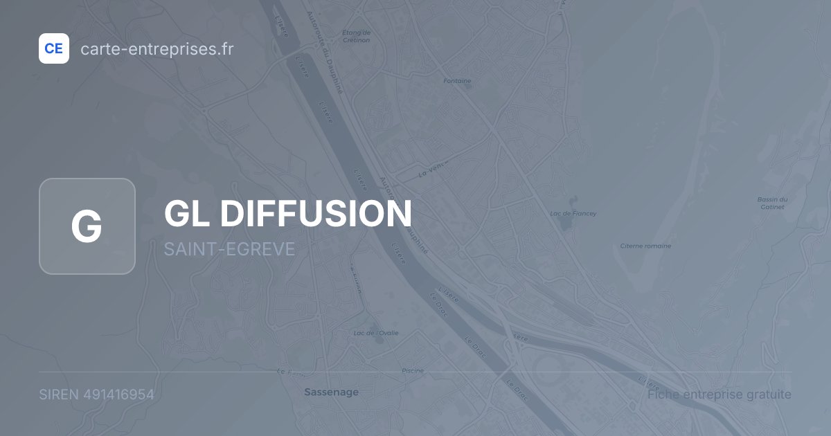 GL DIFFUSION — 491416954 — fiche entreprise