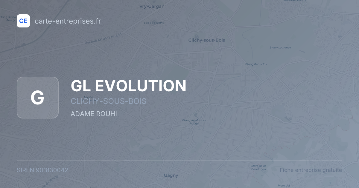 GL EVOLUTION — 901830042 — fiche entreprise