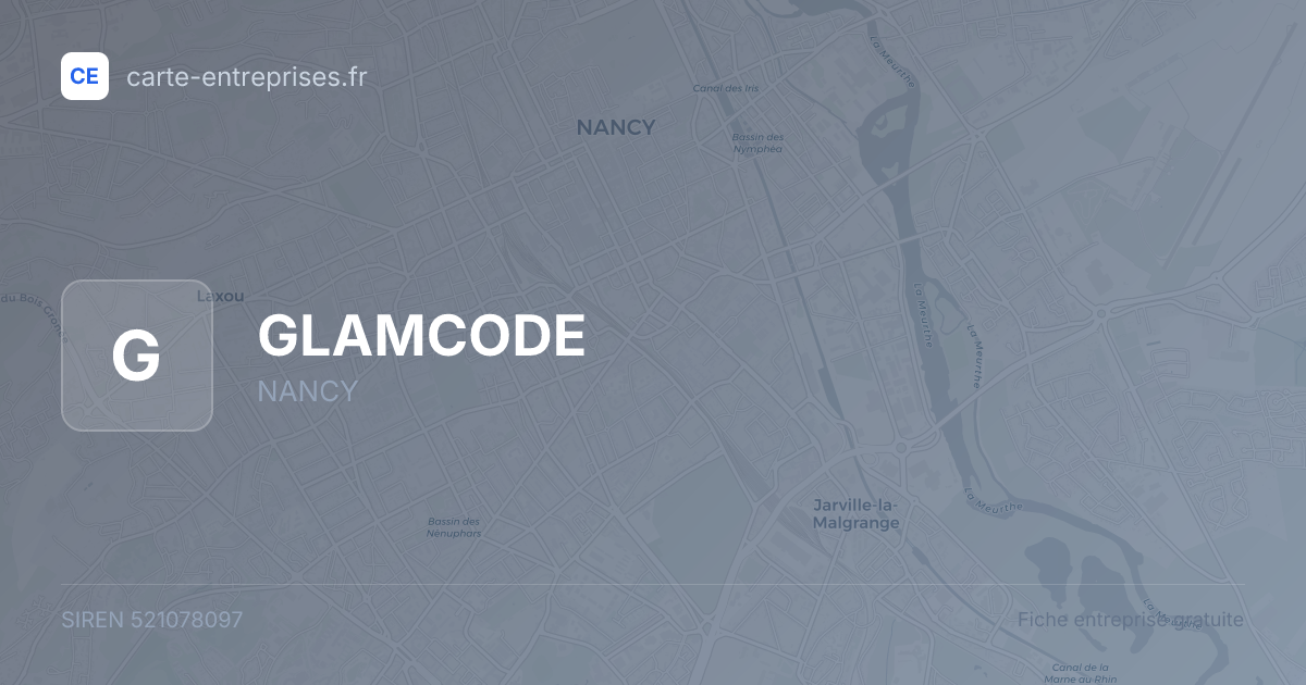 GLAMCODE — 521078097 — fiche entreprise