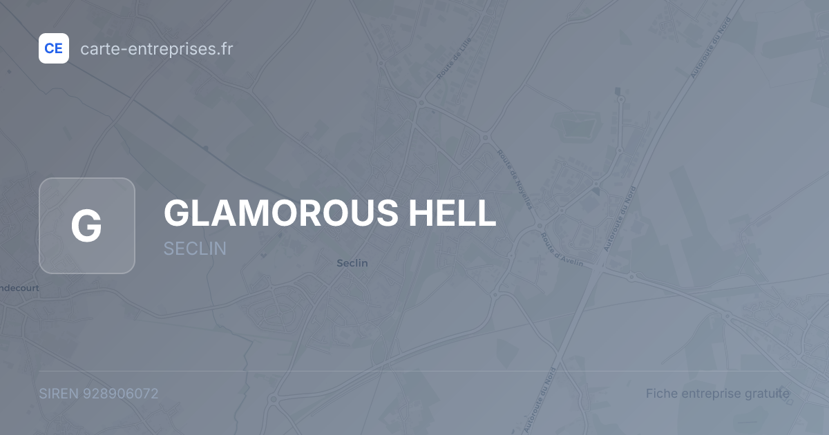 GLAMOROUS HELL — 928906072 — fiche entreprise