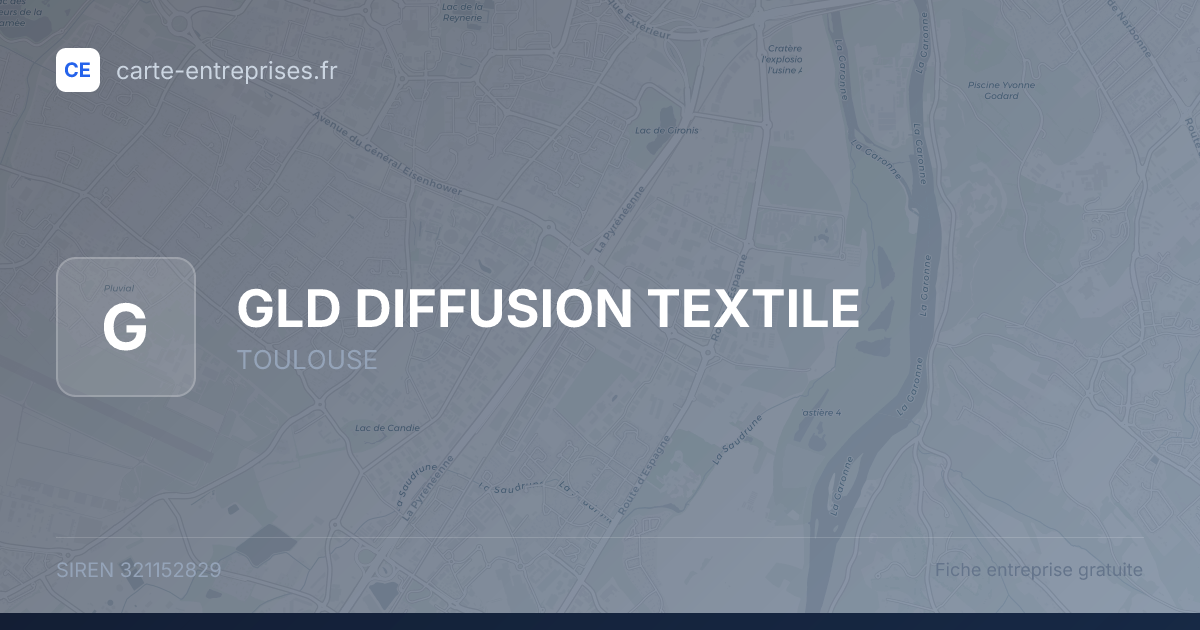 GLD DIFFUSION TEXTILE — 321152829 — fiche entreprise