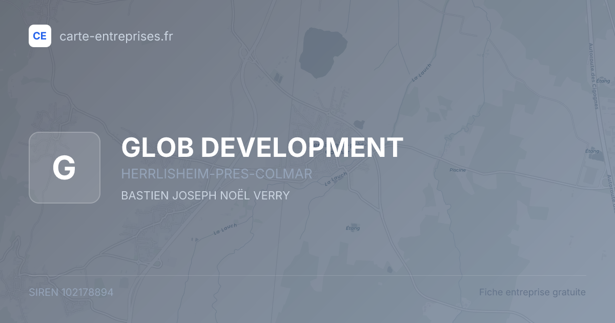 GLOB DEVELOPMENT — 102178894 — fiche entreprise