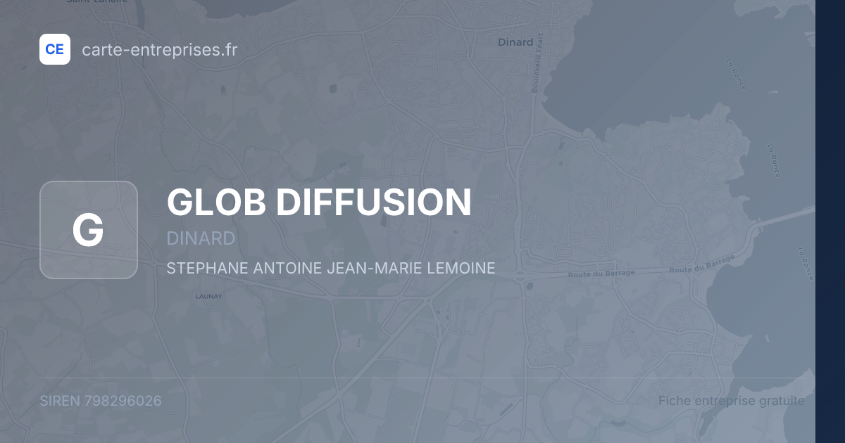 GLOB DIFFUSION — 798296026 — fiche entreprise