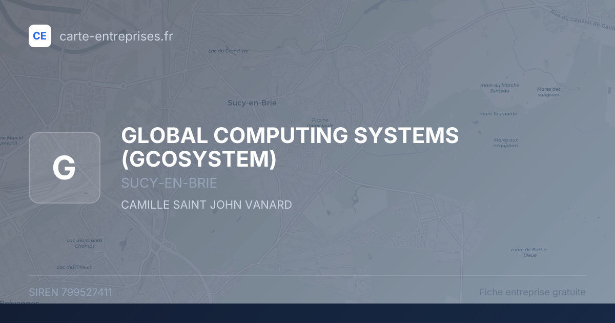 GLOBAL COMPUTING SYSTEMS (GCOSYSTEM) — 799527411 — fiche entreprise