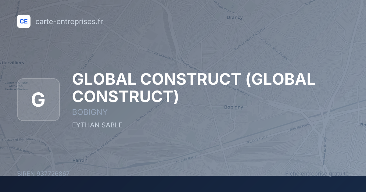 GLOBAL CONSTRUCT — 937726867 — fiche entreprise