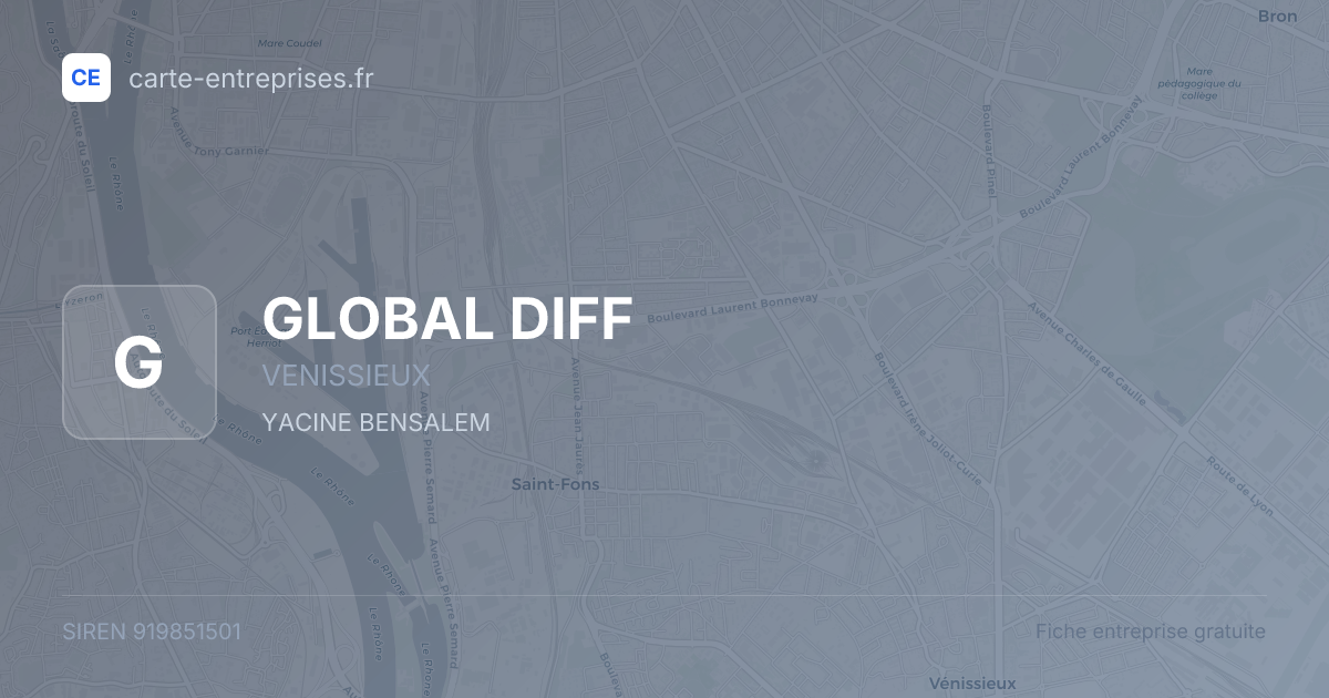GLOBAL DIFF — 919851501 — fiche entreprise