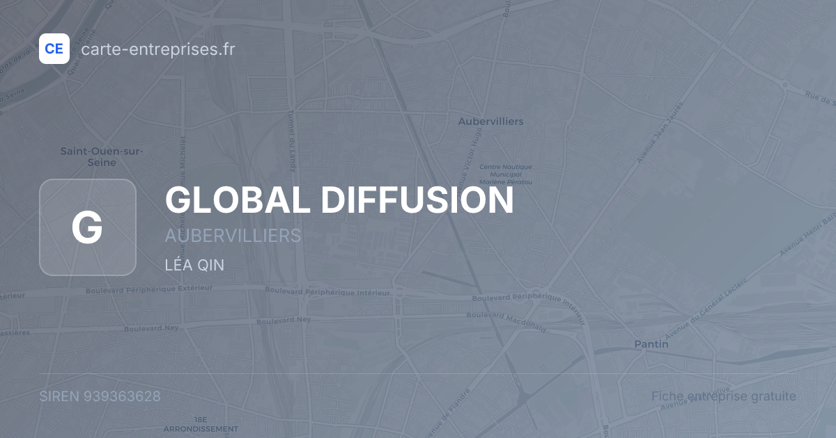GLOBAL DIFFUSION — 939363628 — fiche entreprise