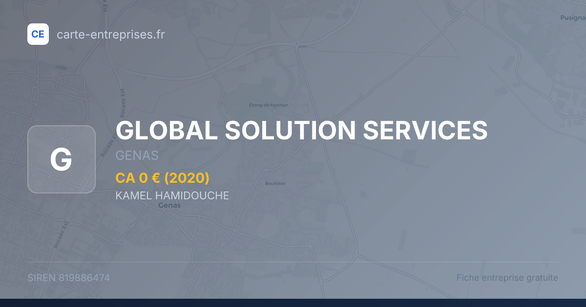 GLOBAL SOLUTION SERVICES — 819886474 — fiche entreprise