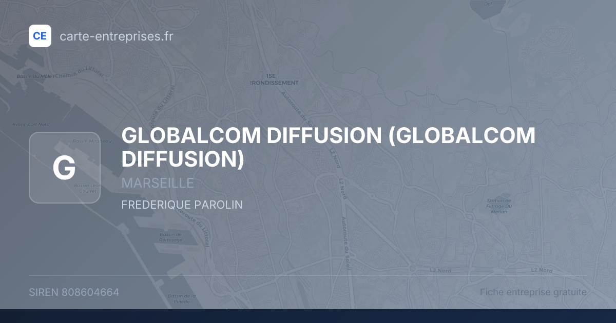 GLOBALCOM DIFFUSION — 808604664 — fiche entreprise