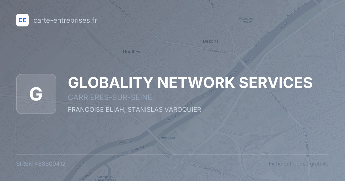 GLOBALITY NETWORK SERVICES — 488600412 — fiche entreprise