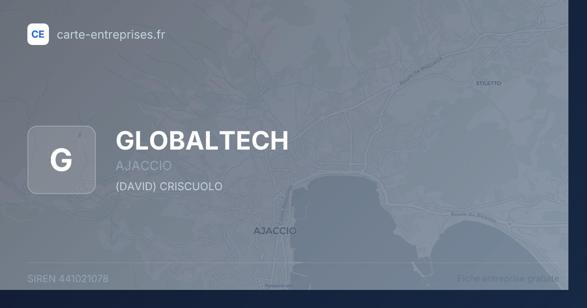 GLOBALTECH — 441021078 — fiche entreprise