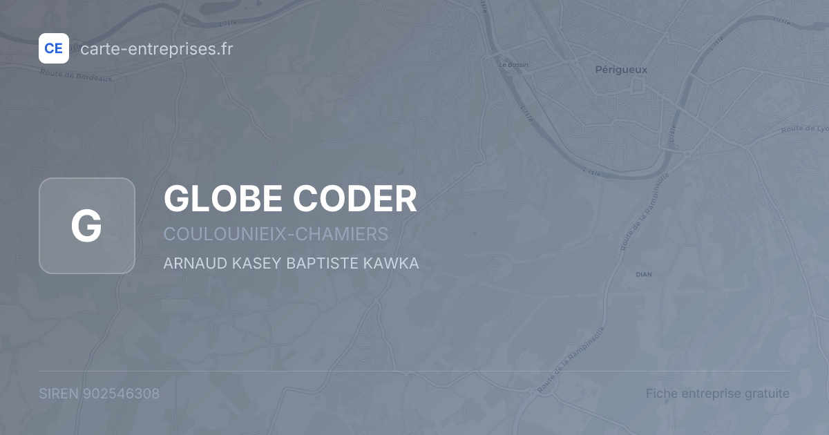 GLOBE CODER — 902546308 — fiche entreprise
