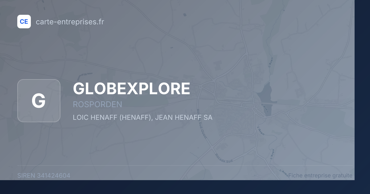 GLOBEXPLORE — 341424604 — fiche entreprise