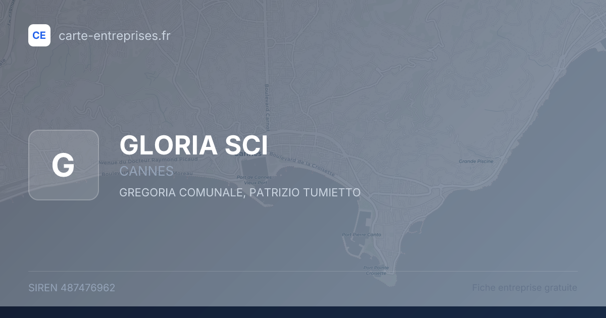 GLORIA SCI — 487476962 — fiche entreprise