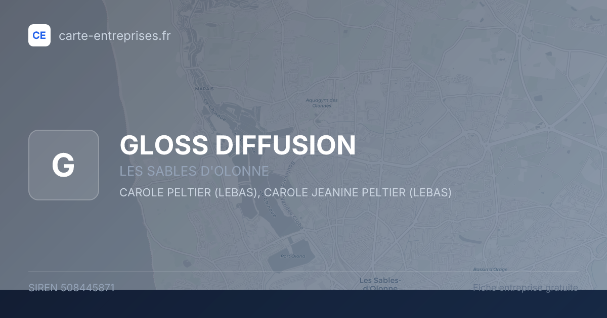 GLOSS DIFFUSION — 508445871 — fiche entreprise