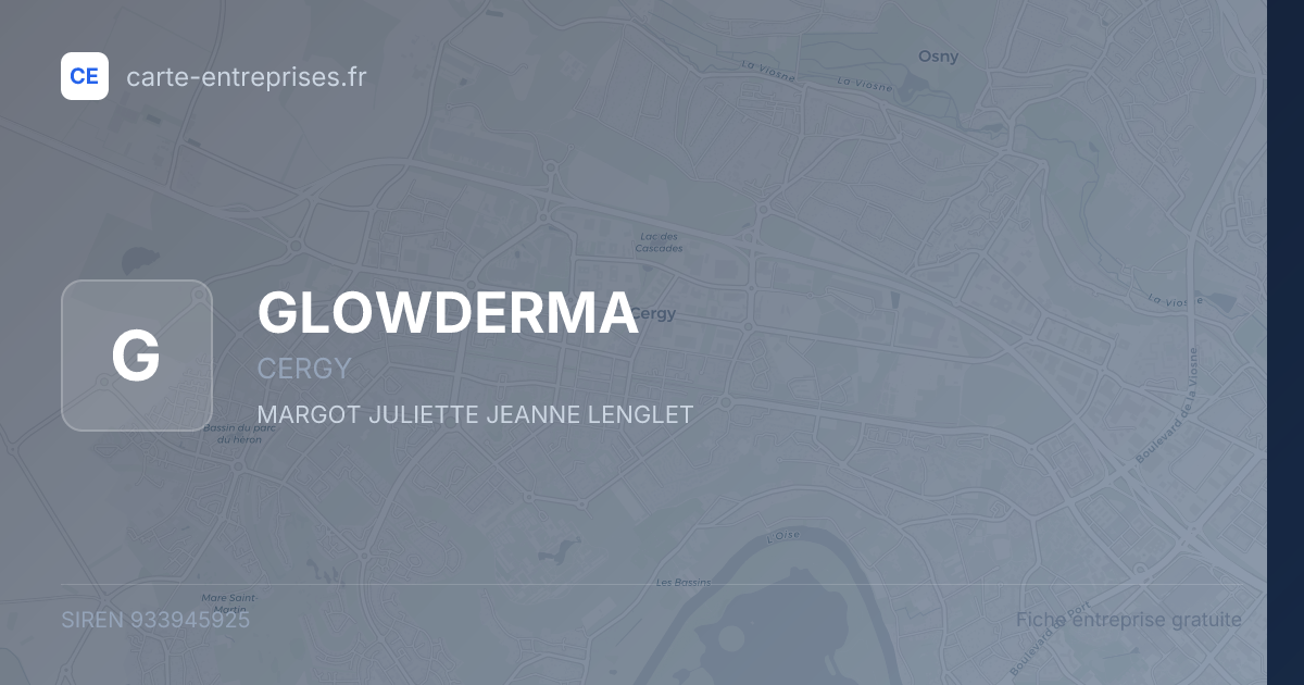 GLOWDERMA — 933945925 — fiche entreprise