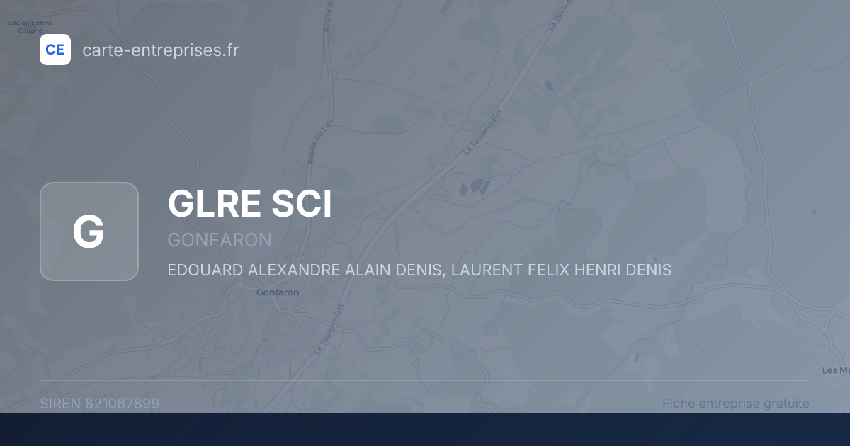 GLRE SCI — 821067899 — fiche entreprise