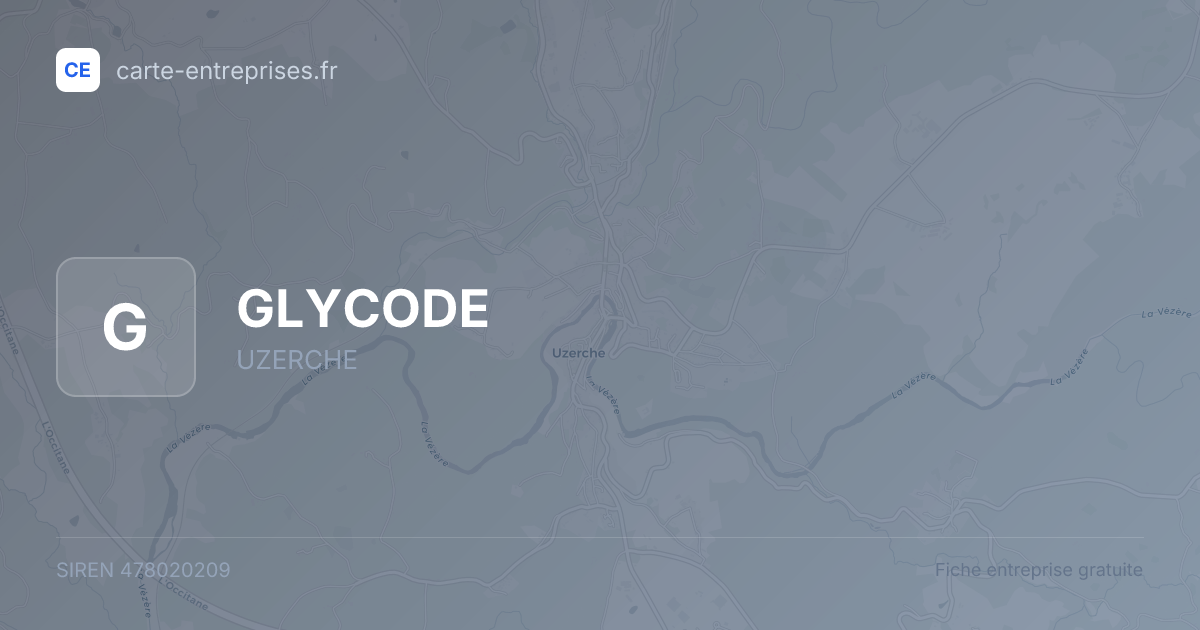 GLYCODE — 478020209 — fiche entreprise