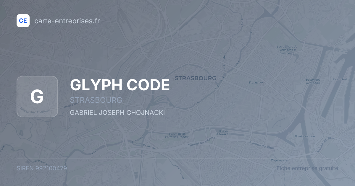 GLYPH CODE — 992100479 — fiche entreprise