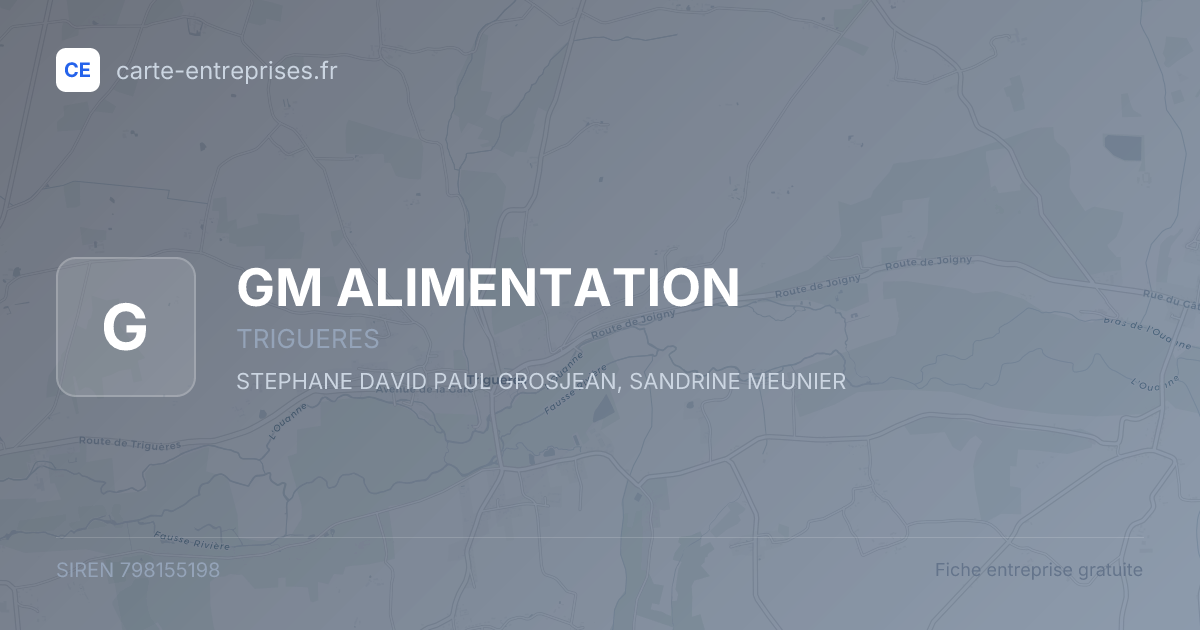 GM ALIMENTATION — 798155198 — fiche entreprise