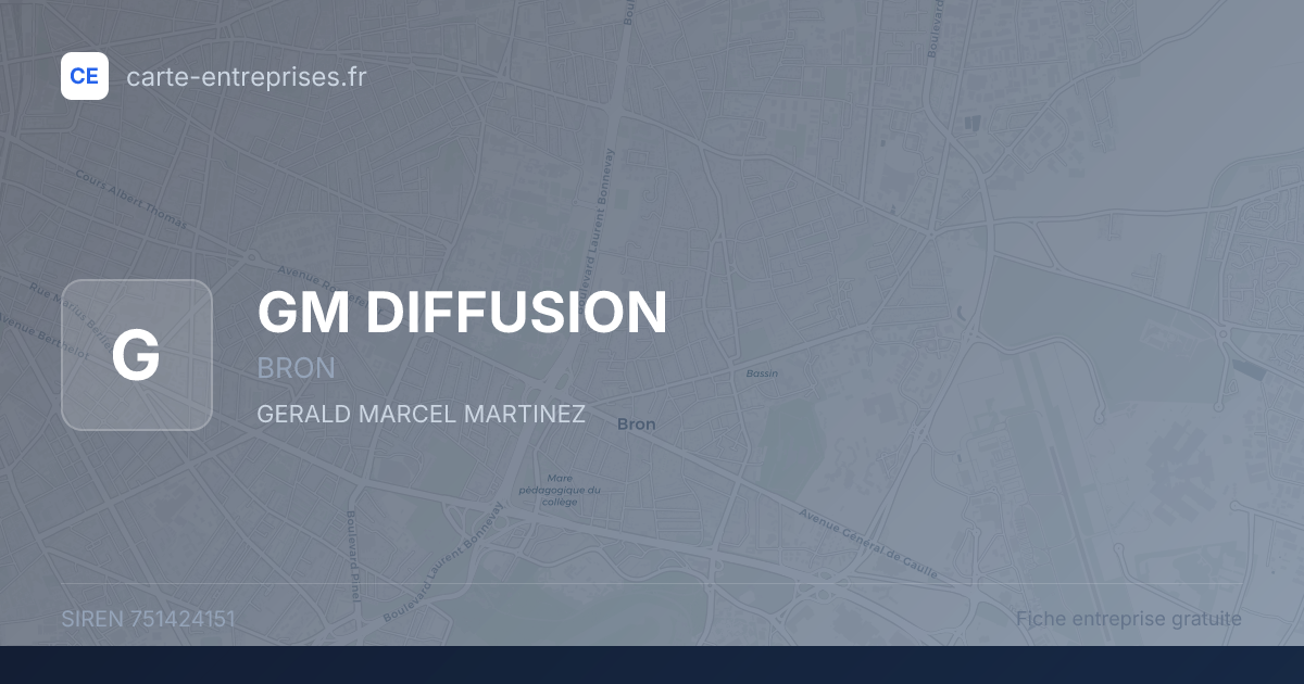 GM DIFFUSION — 751424151 — fiche entreprise
