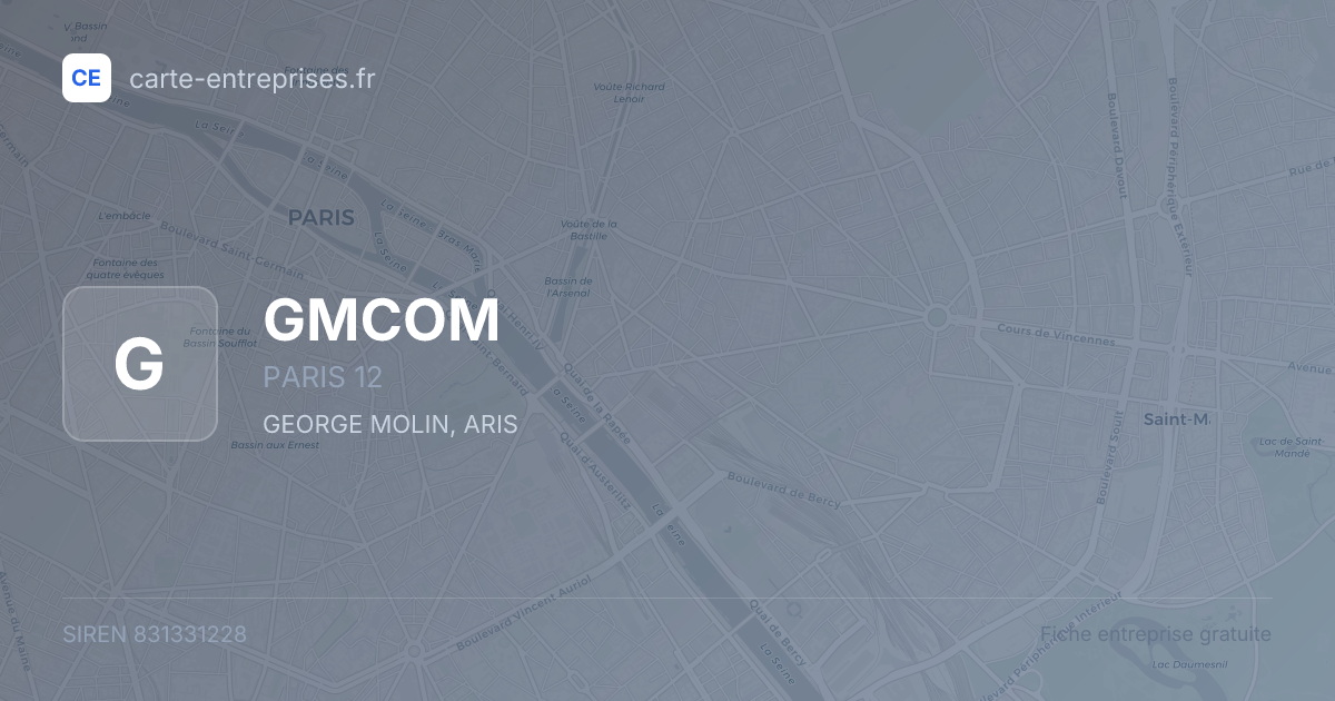 GMCOM — 831331228 — fiche entreprise