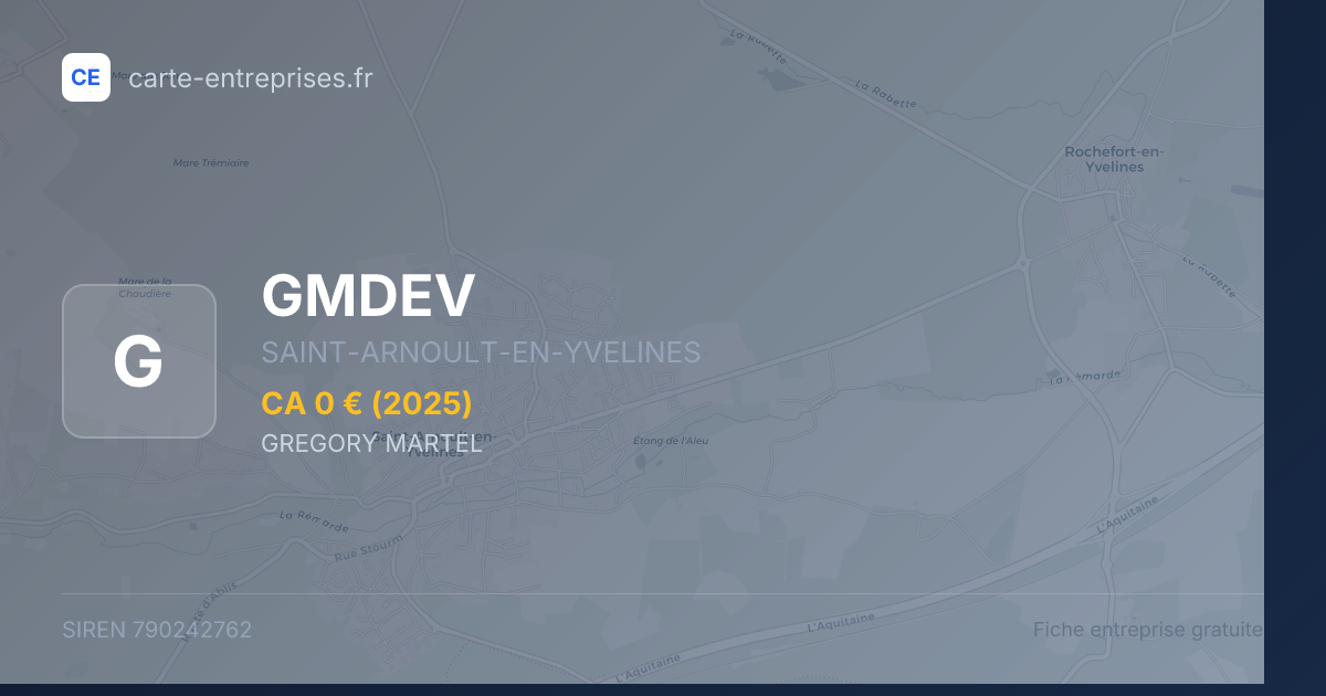 GMDEV — 790242762 — fiche entreprise