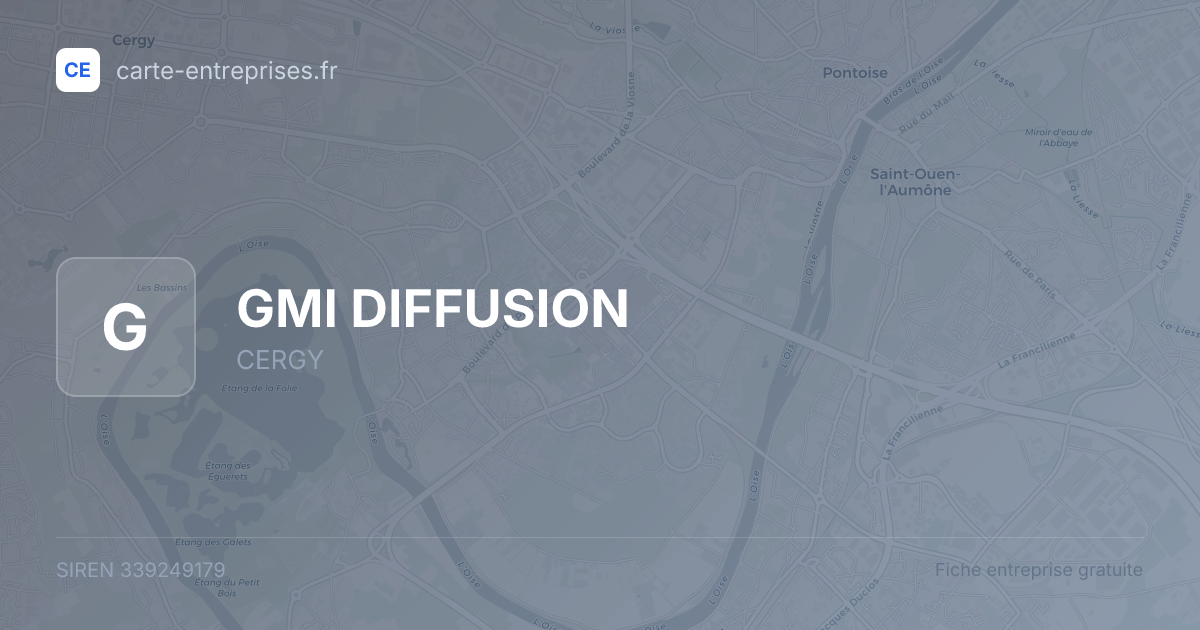 GMI DIFFUSION — 339249179 — fiche entreprise