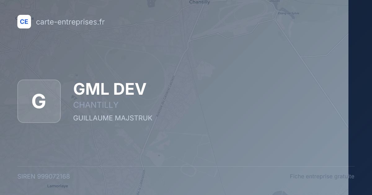 GML DEV — 999072168 — fiche entreprise