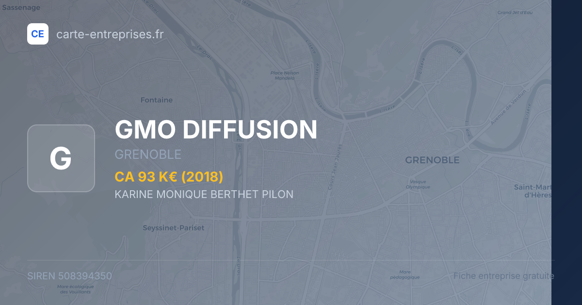 GMO DIFFUSION — 508394350 — fiche entreprise