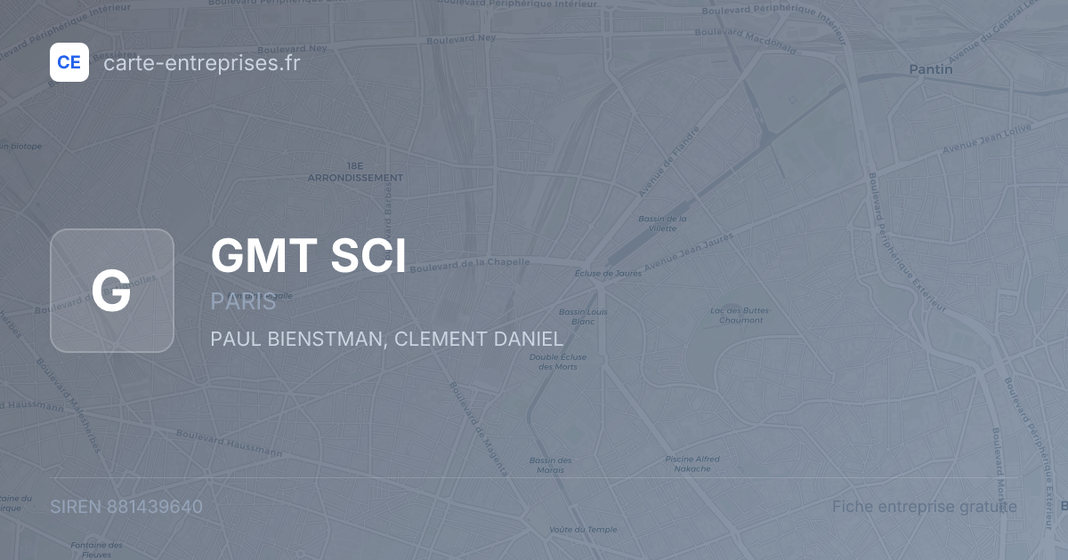 GMT SCI — 881439640 — fiche entreprise