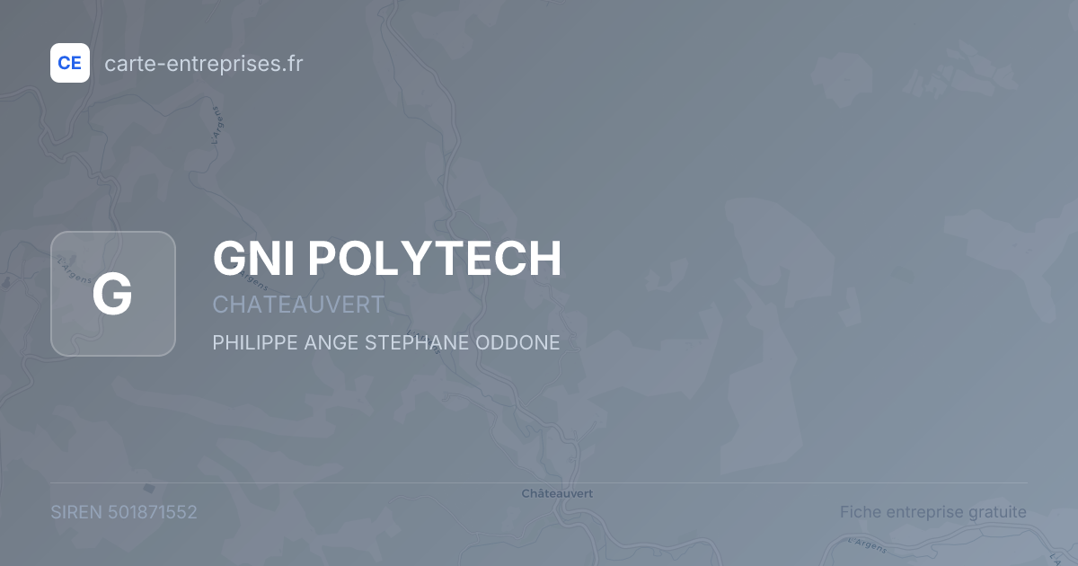 GNI POLYTECH — 501871552 — fiche entreprise