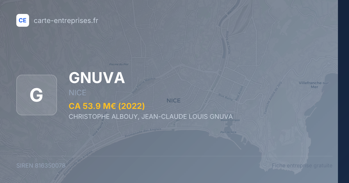 GNUVA — 816350078 — fiche entreprise