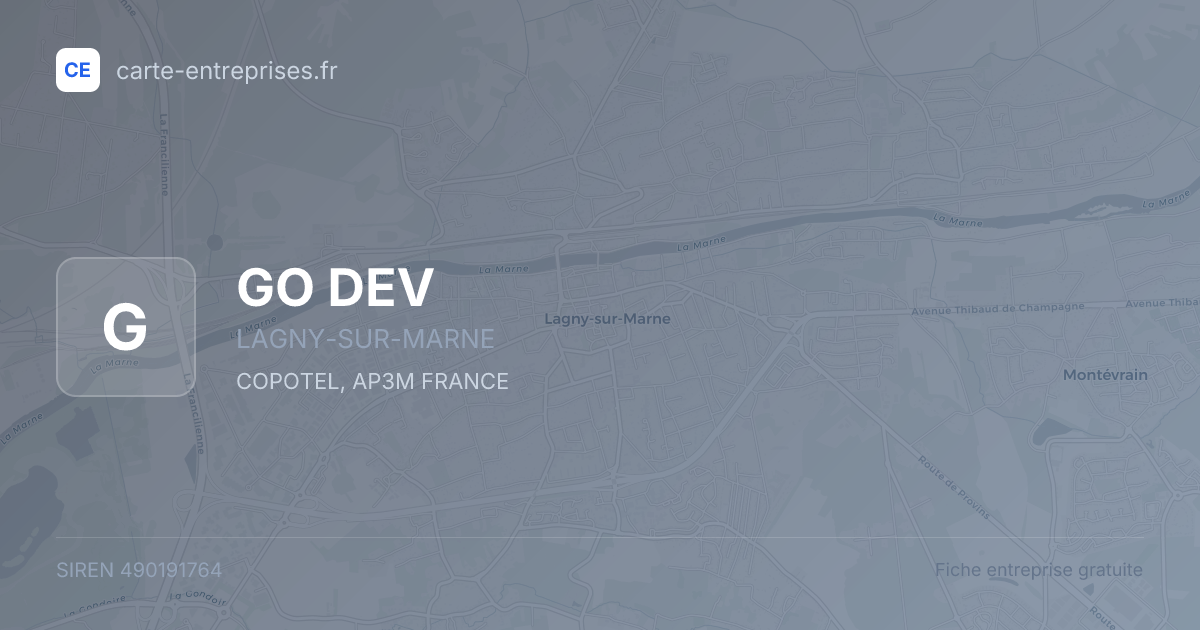 GO DEV — 490191764 — fiche entreprise