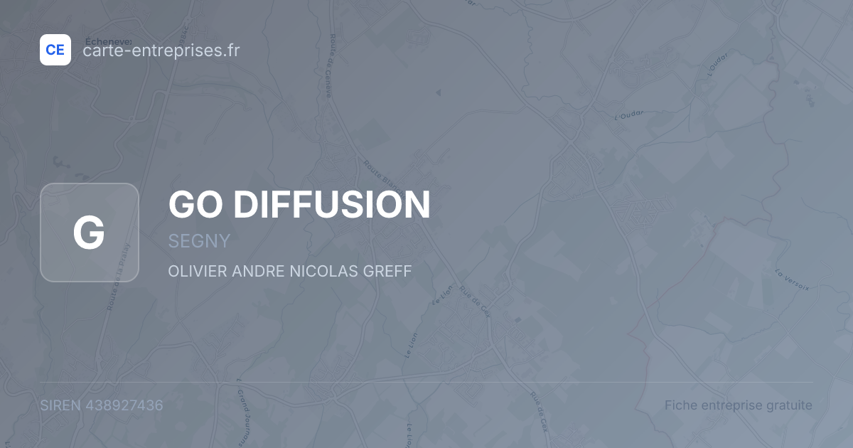GO DIFFUSION — 438927436 — fiche entreprise
