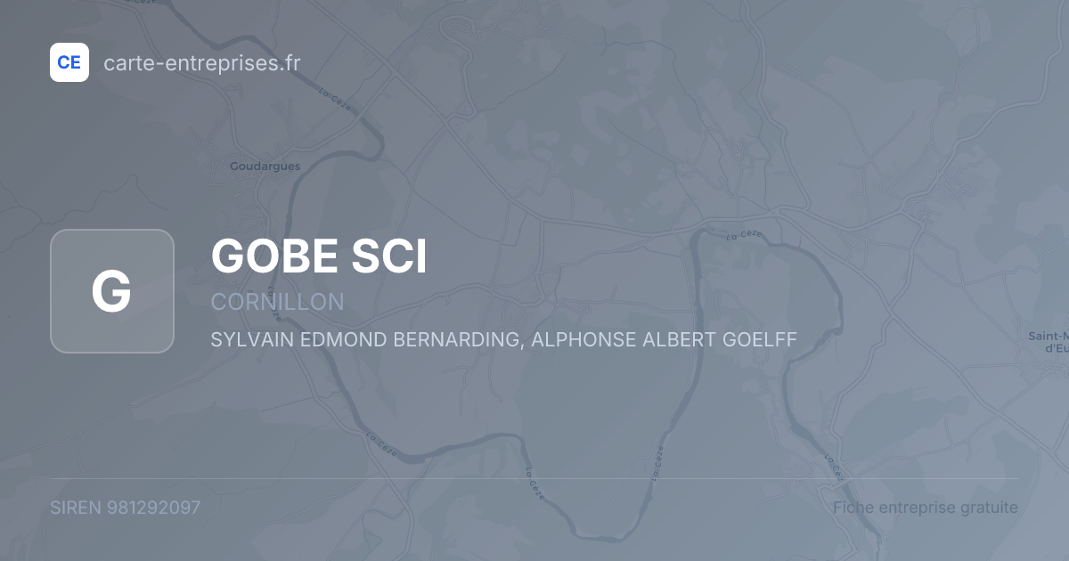 GOBE SCI — 981292097 — fiche entreprise