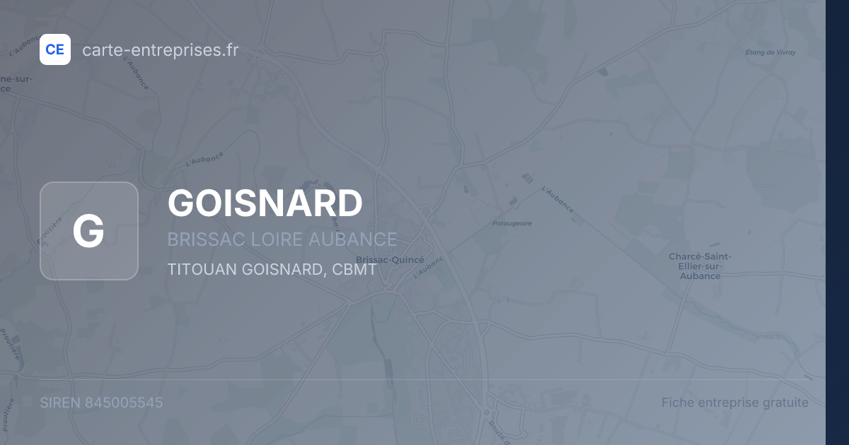 GOISNARD — 845005545 — fiche entreprise